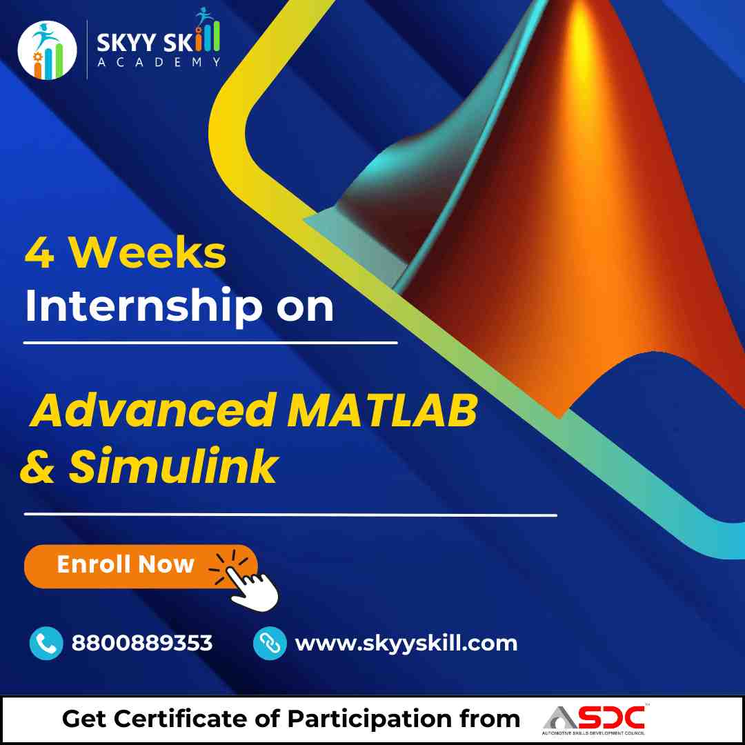 Internship on Advanced MATLAB & Simulink (4 Weeks)